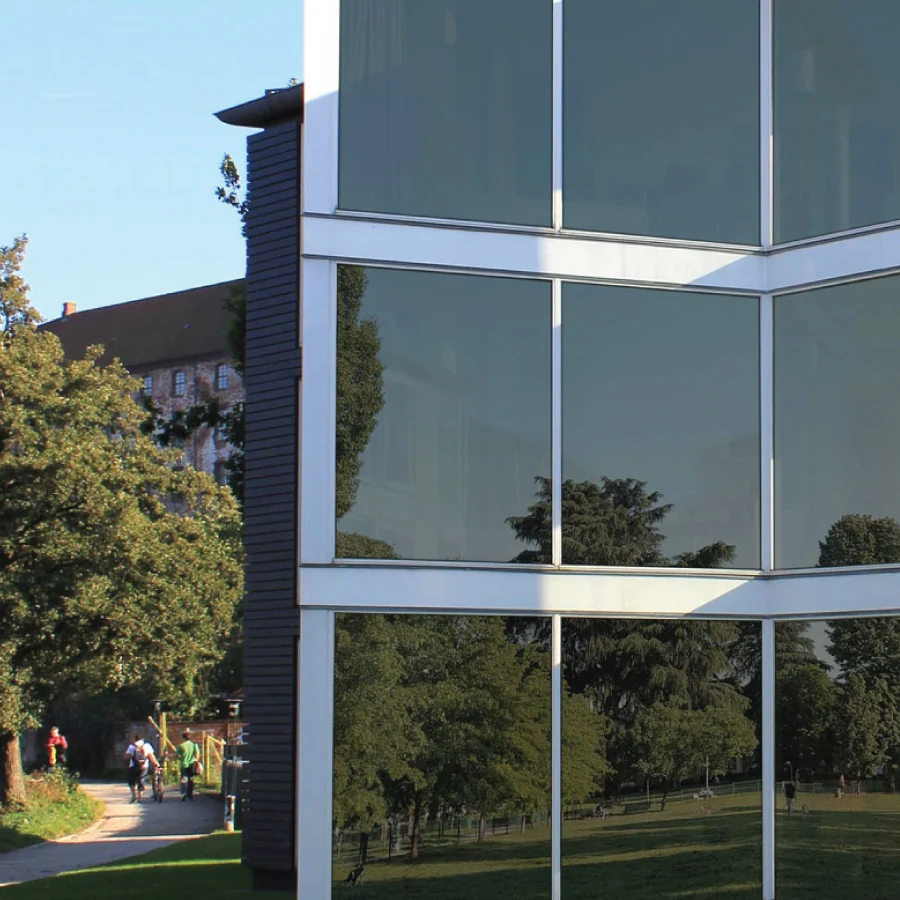 Cosmic architectural film, illustrative outside view