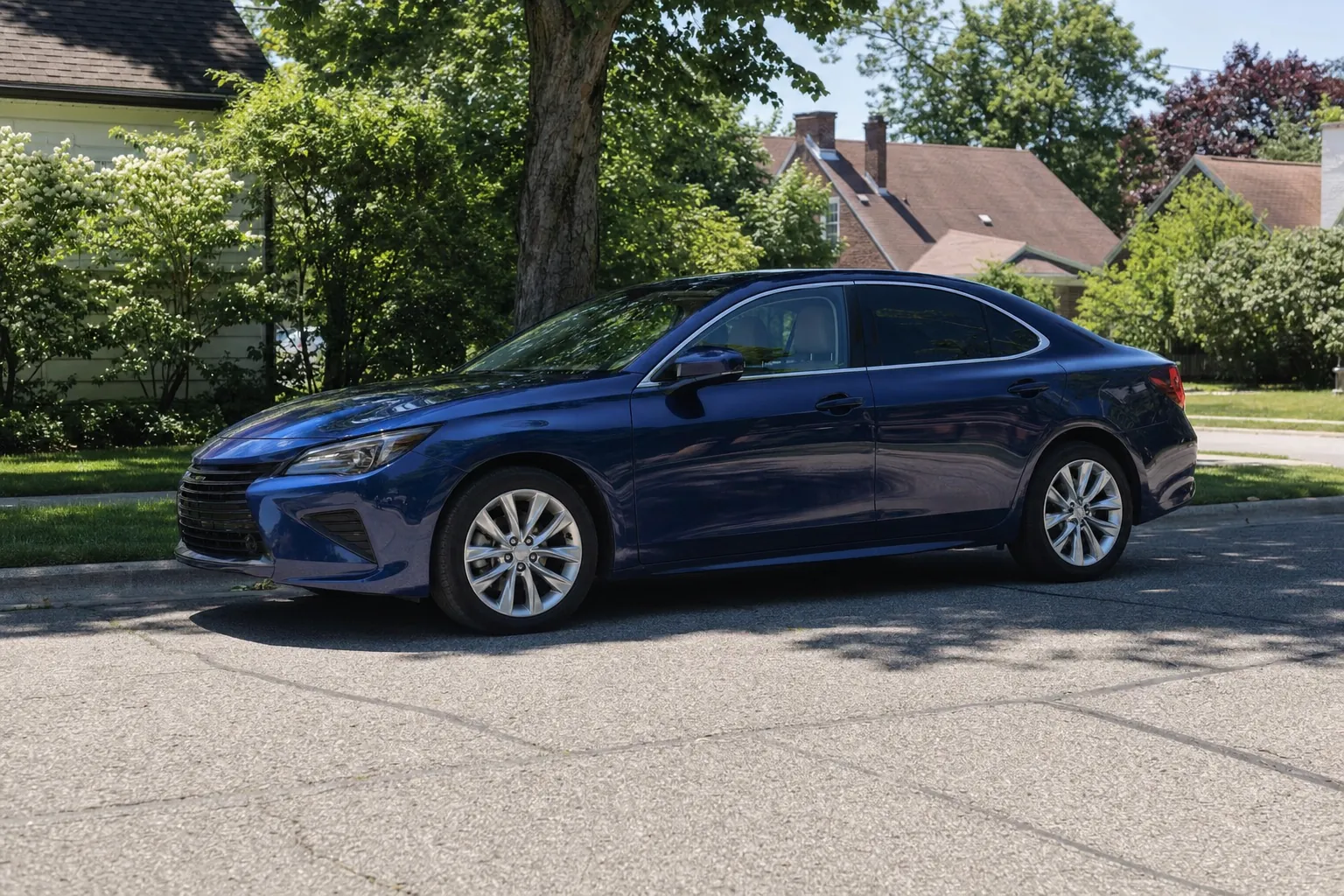 Sedan with a light ceramic tint on its front windows